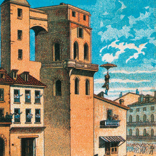 Картинки по запросу 1783 - Продемонстрирован первый в истории прыжок с парашютом с высоты.
