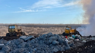 На полигоне «Преображенка» не удалось остановить тление после пожара