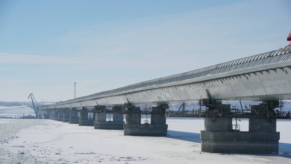 26 февраля в Самарской области новый мост через Волгу соединил берега