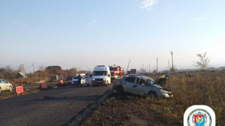 Опубликованы кадры последствий смертельного ДТП с перевертышем на трассе «Самара — Бугуруслан»