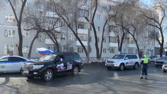 Автопробег в честь воссоединения Крыма с Россией прошел в Самаре