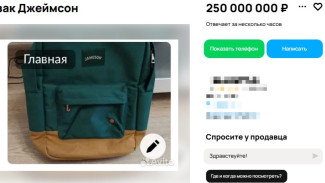 В Самаре на Avito продают рюкзак Jameson за 250 млн рублей