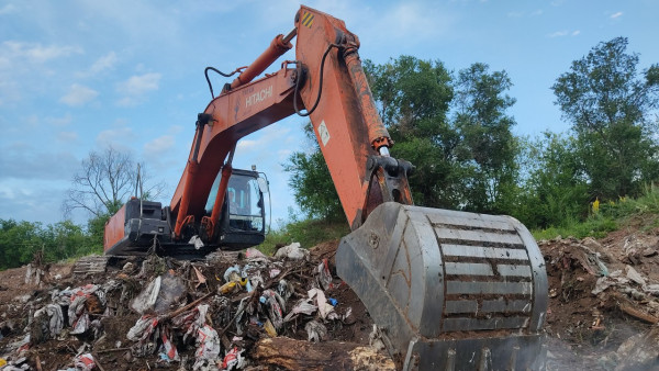 В Самаре ликвидируют несанкционированную свалку у п. Рубежное