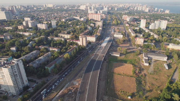 В Самаре с высоты птичьего полета сняли развязку на Ново-Садовой 1 сентября 2022 года