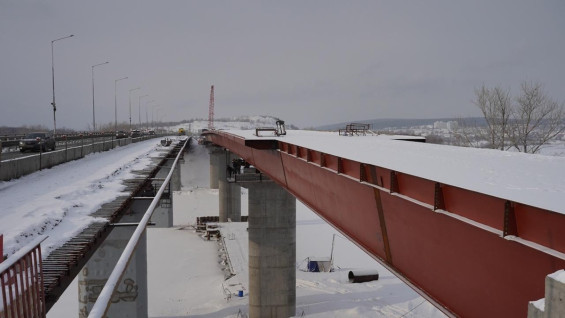 Строительство моста в водниках