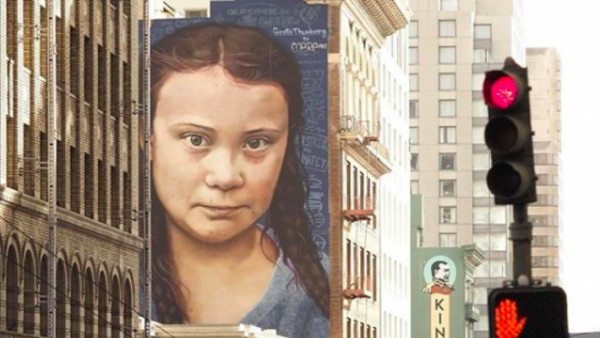 Автор портрета Греты Тунберг в Сан-Франциско будет рисовать 50-метровый мурал в Самаре