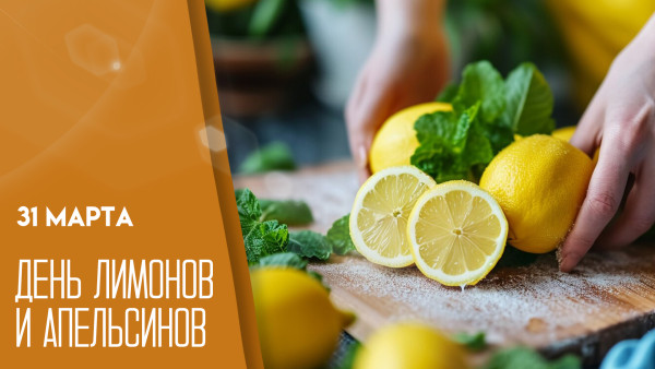 Дeнь лимoнoв и aпeльcинoв 31 марта: открытки и поздравления