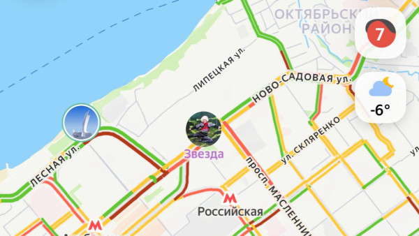 Самару вечером 10 декабря накрыл 7-балльный час пик