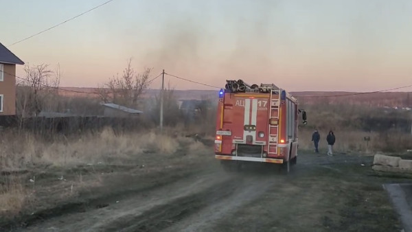 В Самаре природный пожар подошел вплотную к домам Кошелева