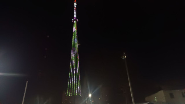 Самарская телебашня сменит наряд в честь 80-летия Великой Победы