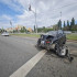 Появились кадры разбившегося об отбойник Hyundai на Московском шоссе в Самаре