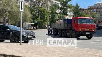 ДТП с большегрузом 16 мая вызвало затруднение движения в центре Самары