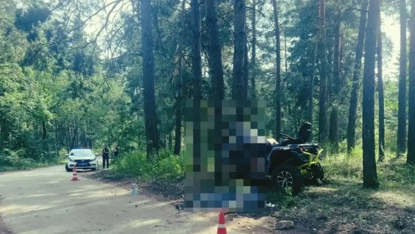 В Самарской области квадроциклист погиб врезавшись в дерево 25 июля 