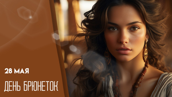 28 мая — Всемирный День брюнеток: открытки и поздравления для соцсетей