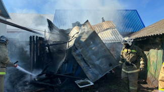В Самарской области утром 6 августа сгорела баня