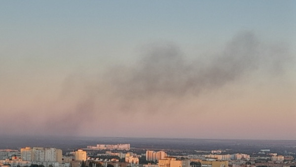 Пассажирский автобус сгорел дотла на Московском шоссе в Самаре