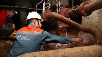 В поселке 116 км Самары началась очистка системы горячего водоснабжения