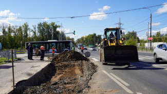 В самарском микрорайоне Волгарь началось строительство новой дорожной полосы