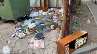 Самарцы обнаружили библиотеку на помойке