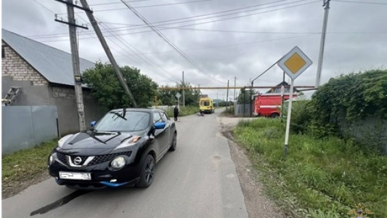 В Самарской области велосипедист попал в больницу после столкновения с Nissan Juke