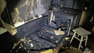 В Самарской многоэтажке пожарные МЧС России спасли женщину, собаку и кошку