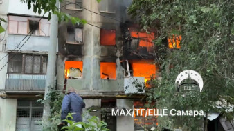 В Самаре из-за хлопка газа выгорела секция пятиэтажки на 22 Партсъезда