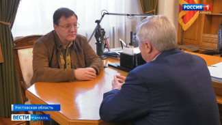 Губернатор Самарской области Дмитрий Азаров встретился с Губернатором Ростовской области Василием Голубевым