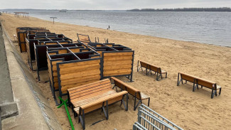 Появились кадры последствий демонтажа пляжного оборудования в Самаре