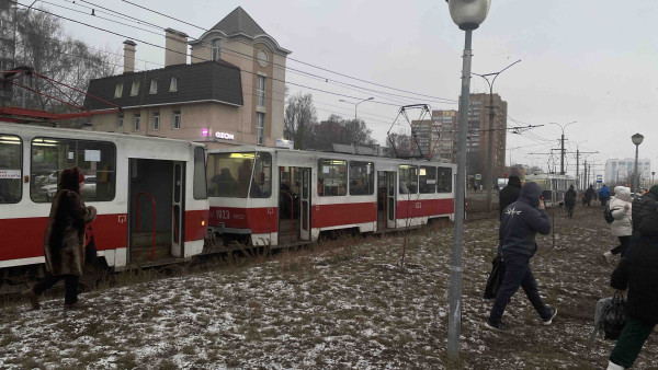 В Самаре встали трамваи у больницы Середавина 11 декабря