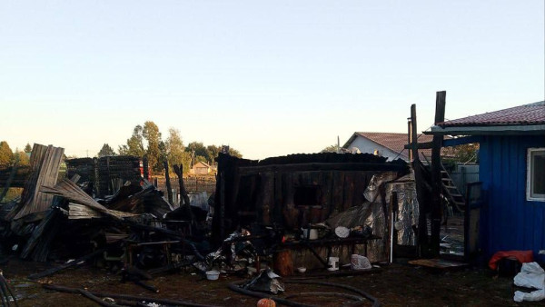 В селе под Самарой оперативно остановили распространение огня