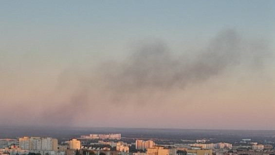 Пассажирский автобус сгорел дотла на Московском шоссе в Самаре