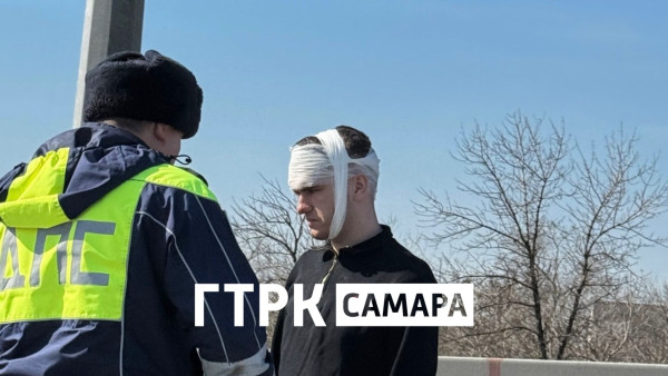 Днем 29 марта самарцы застряли на Южном мосту из-за жесткого травматического ДТП