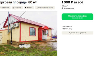 Под Самарой продают магазин за 1 тысячу рублей