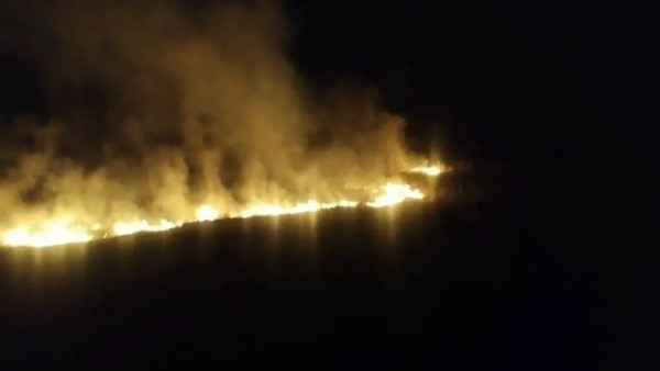 Под Самарой потушили пожар площадью 400 квадратных метров