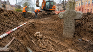 В Промышленном районе Самары при рытье теплотрассы нашли старинное кладбище