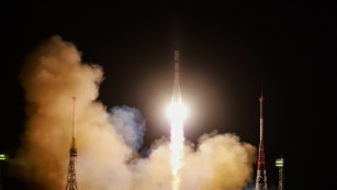 Появились первые кадры запуска самарской ракеты «Союз-2.1а» с Байконура к МКС