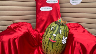 На XXVII Поволжскую агропромышленную выставку привезли арбуз весом 63 килограмма