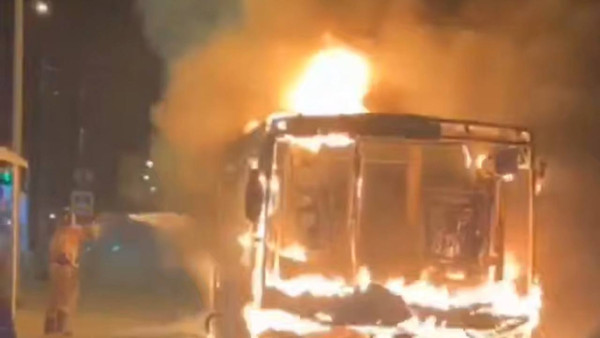 Появились кадры последствий сгоревшей «ГАЗели» 15 октября