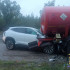 В Самарской области водитель кроссовера попал в больницу после ДТП с фурой