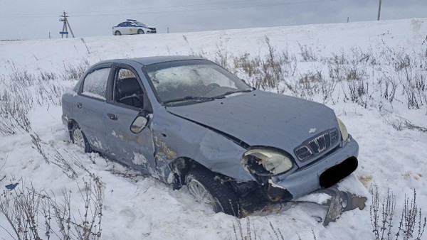 В Самарской области пьяный водитель улетел в кювет