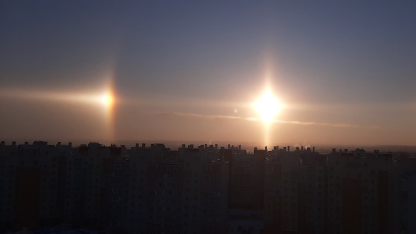 Три Солнца поднялись над Самарой. Фото 