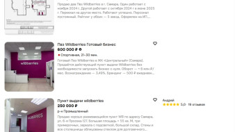 В Самаре выставили на продажу десятки пунктов выдачи Wildberries