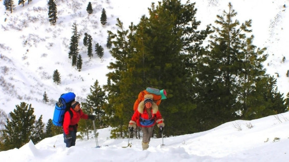 71-летняя пенсионерка из Самары провела ночь на снежном мосту в Восточном Саяне