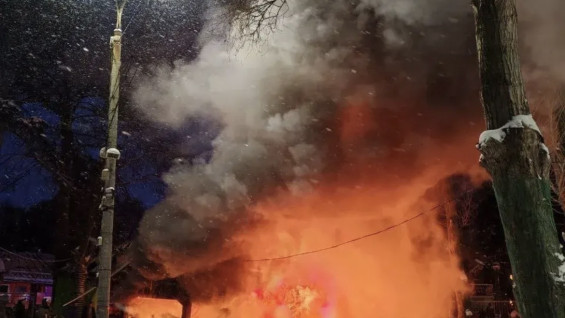 В парке Гагарина в Самаре сгорел любимый горожанами аттракцион