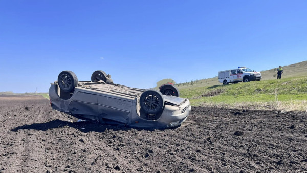 В Самарской области женщину зажало в автомобиле, который опрокинулся в кювет 4 мая