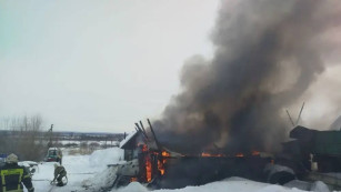 В Самарской области 25 февраля загорелись надворные постройки