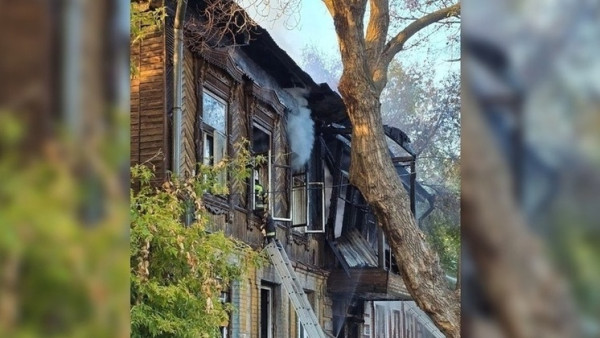Поврежденный от пожара дом на улице Садовой в Самаре останется в реестре объектов культурного наследия