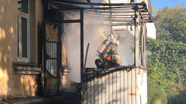 В Самаре произошёл пожар в жилом доме