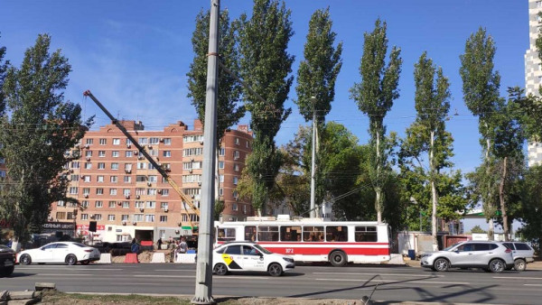 На Московском шоссе в Самаре 1 сентября восстановили движение троллейбусов