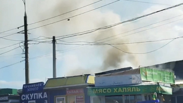 В Самаре около Кировского рынка 28 июля вспыхнуло двухэтажное кафе